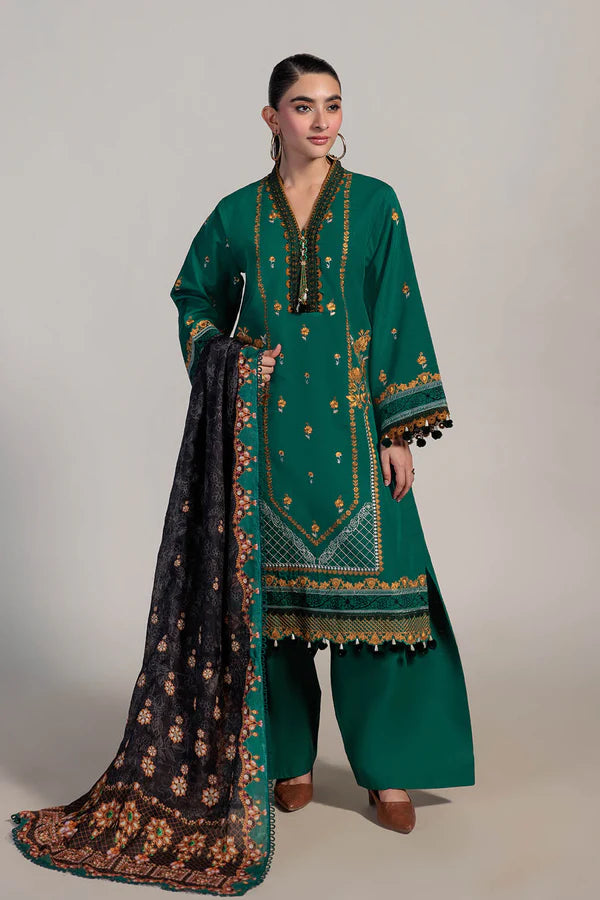 Emerald – Unstitched 3-Piece Suit