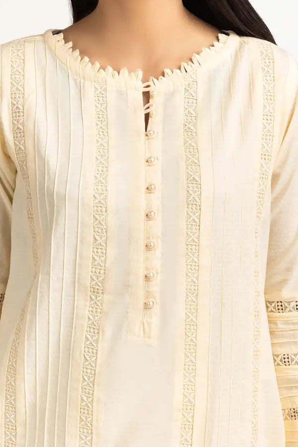 Dobby Dyed Shirt and Trousers with a Delicately Embroidered Dupatta.